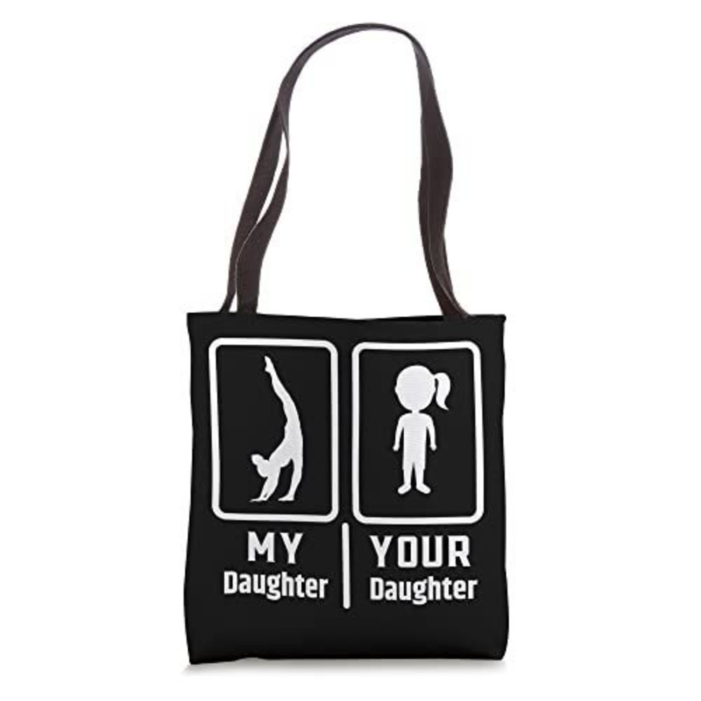 Fun Your Daughter My Daughter Messy Hair Gymnastics Tote Bag >:)